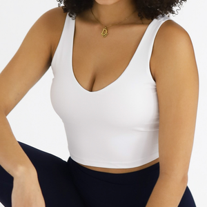 Tina tank top white pearl