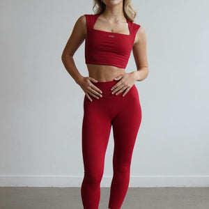 Blair leggings - Rouge épicé