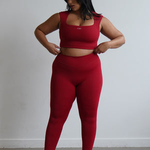 Blair leggings - Rouge épicé