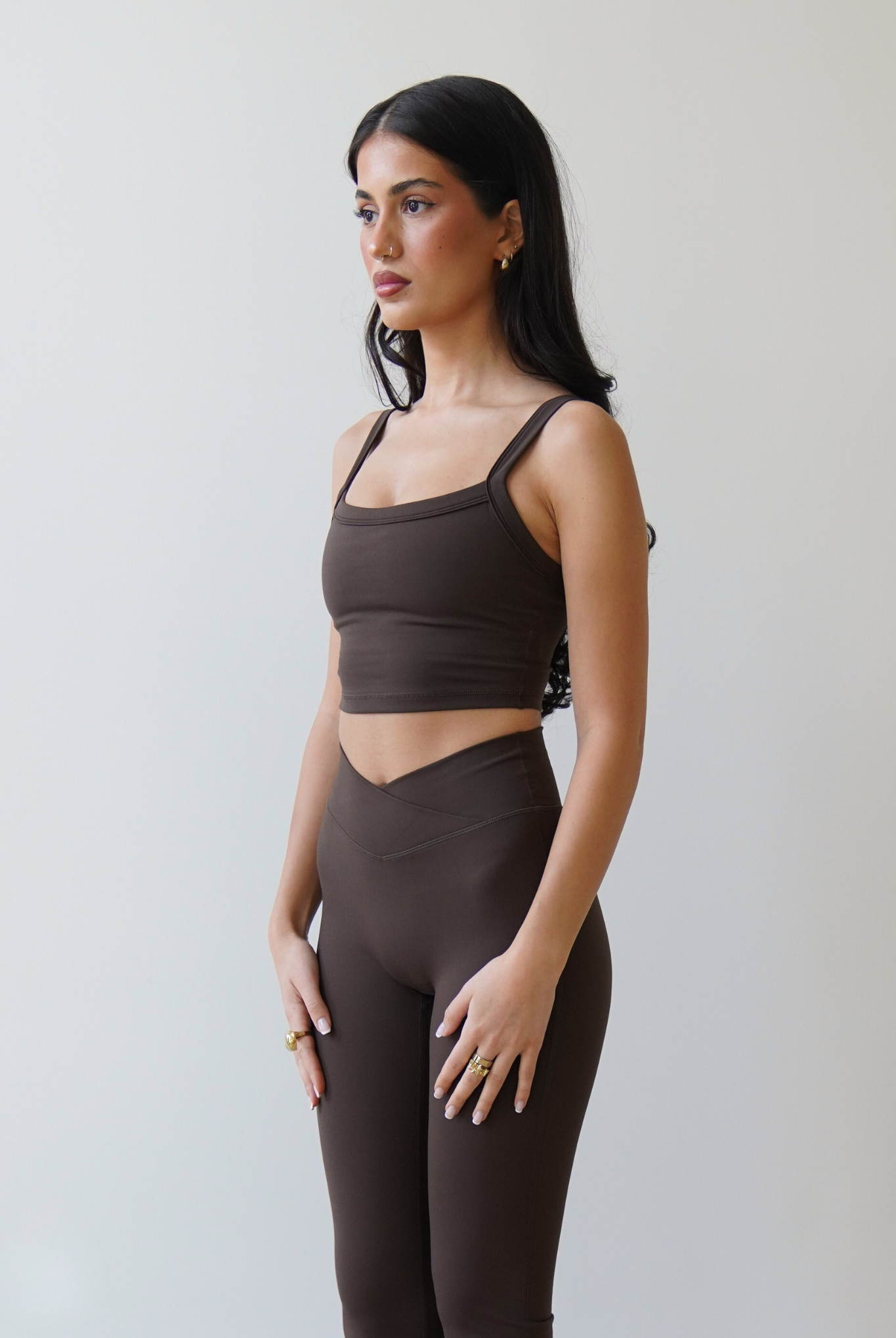 Chanelle tank top - Coffee dust brown