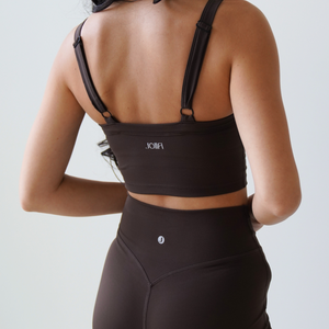 Chanelle tank top - Coffee dust brown