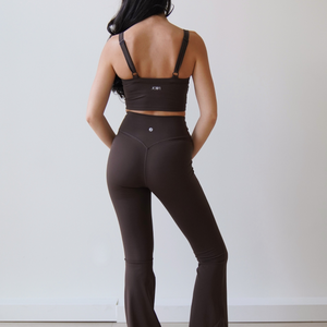 Sandy flared leggings - Coffee Dust brown
