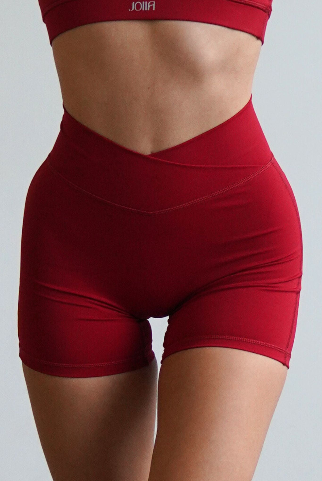 Ivy biker shorts 5" - Rouge épicé