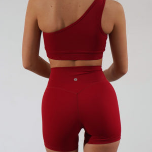 Ivy biker shorts 5" - Rouge épicé