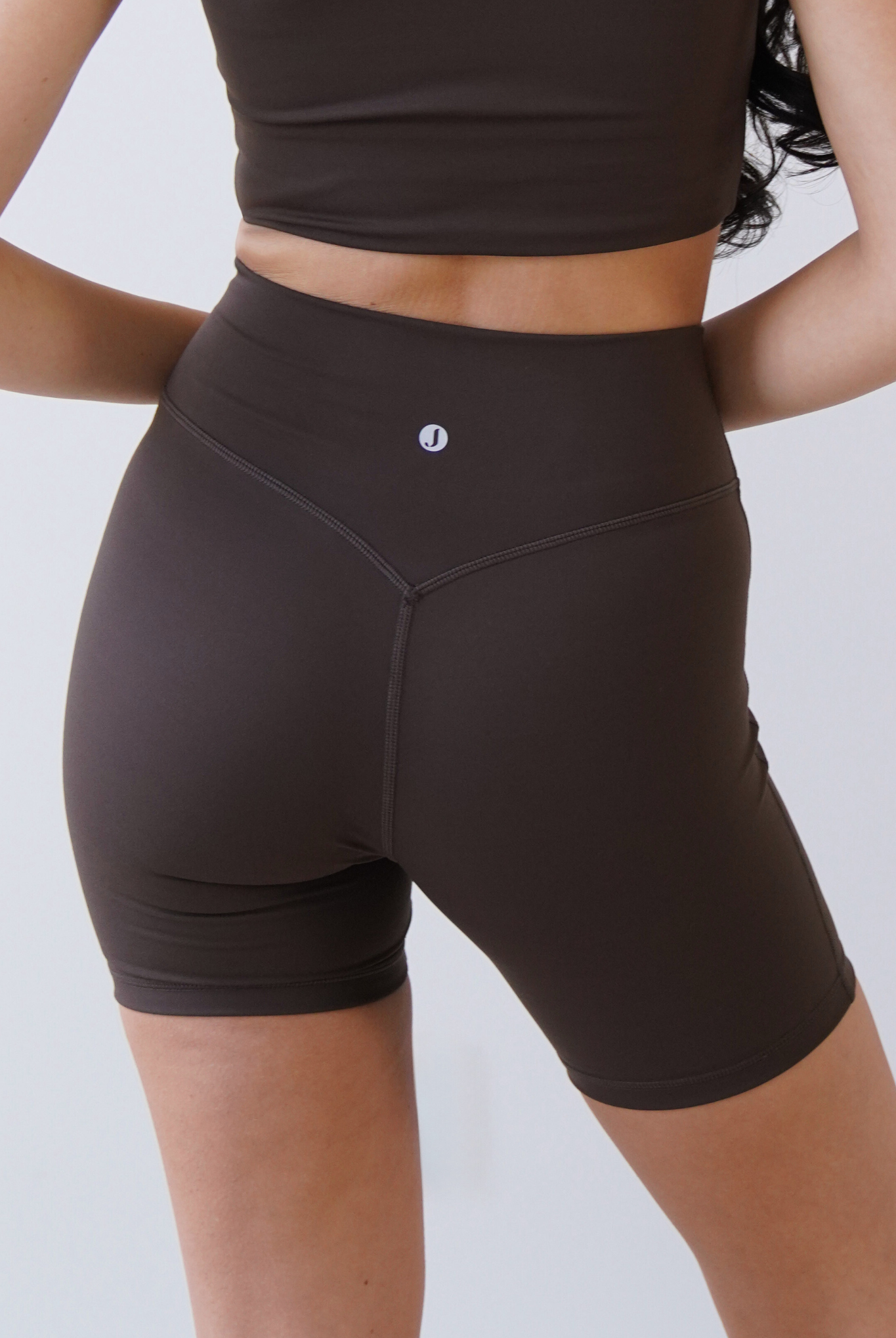 Maggie biker shorts - Coffee dust brown