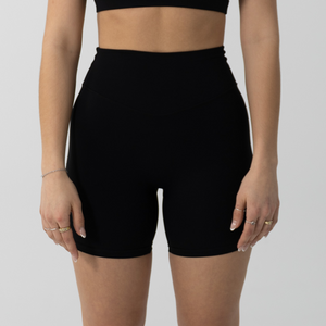 Essential Chick Biker Shorts Set - Black – REBELLA