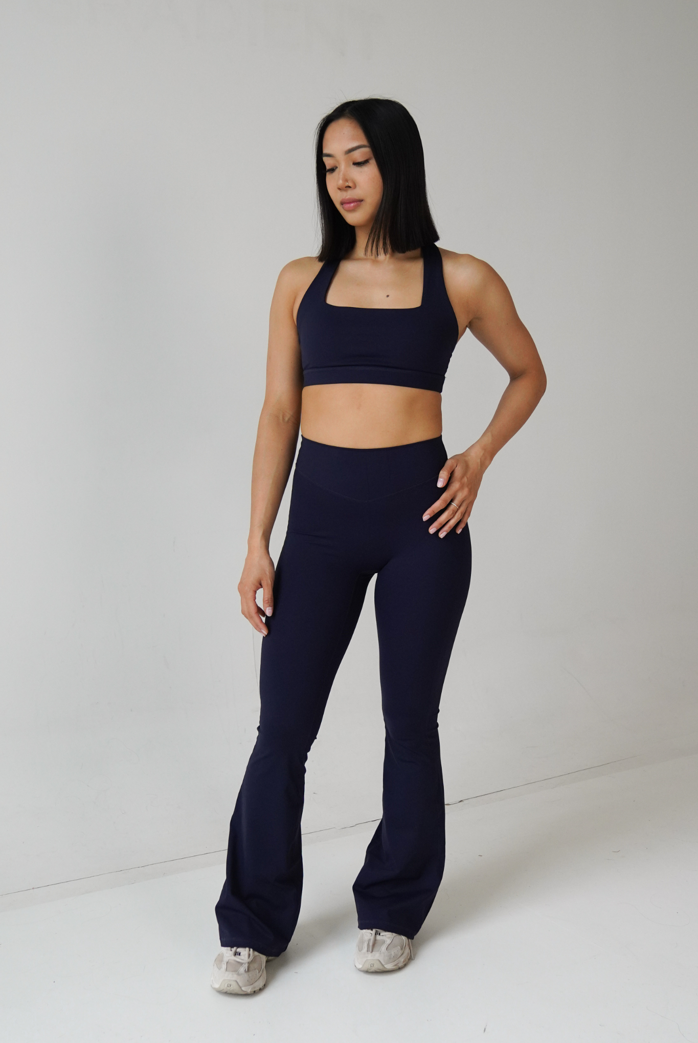 Sandy flared leggings - Midnight blue