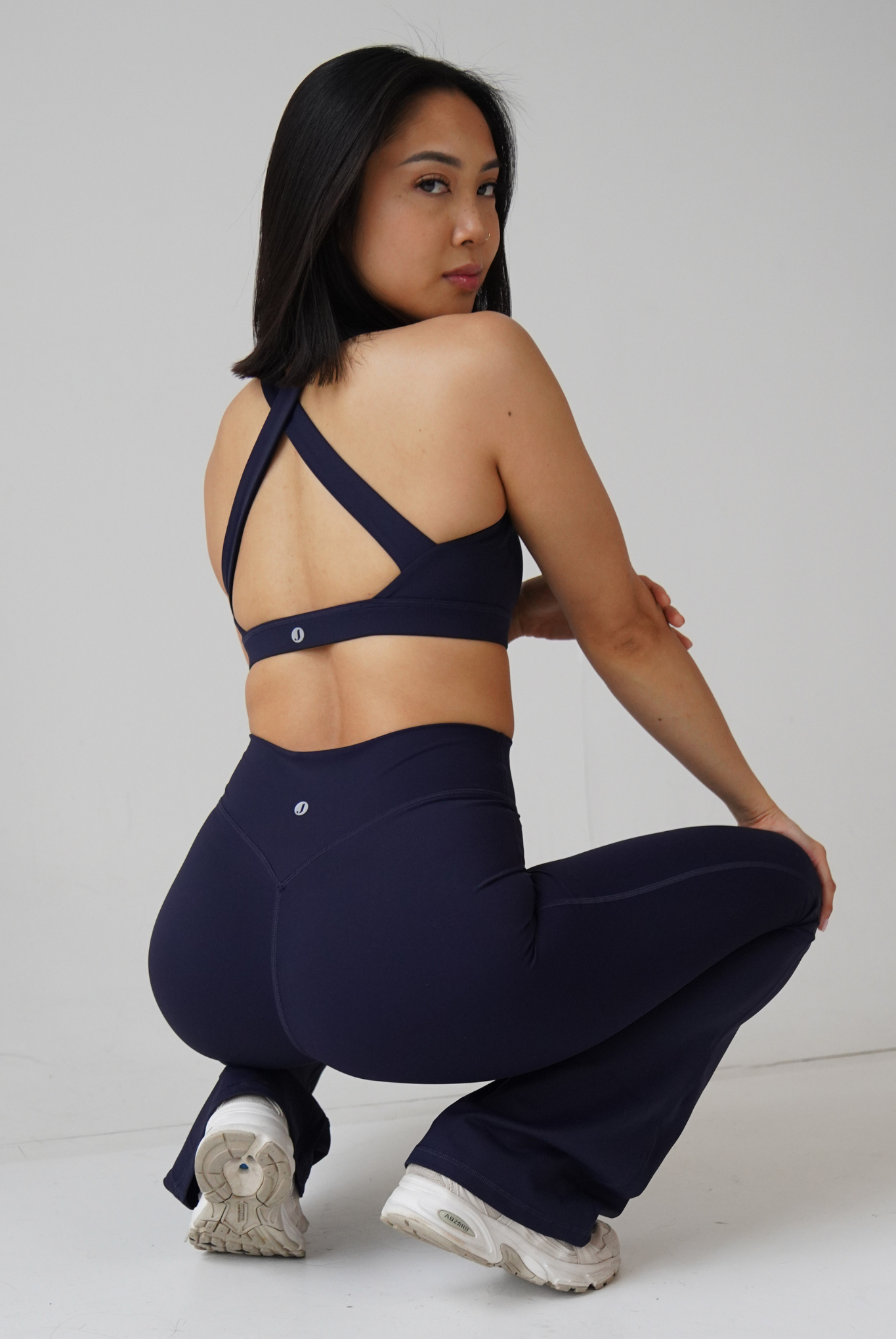 Sandy flared leggings - Midnight blue