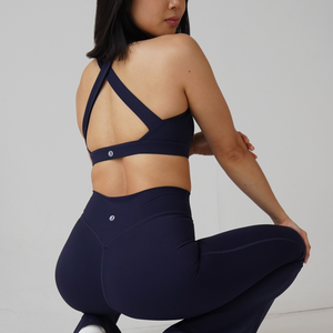 Sandy flared leggings - Midnight blue